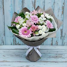 Букет цветов из:  Герберы, Альстромерии и Хризантемы #REPLACE_PRED# Муромцево