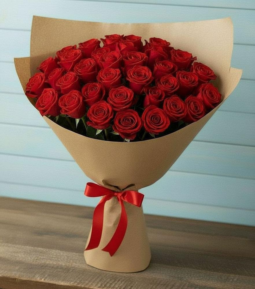 Букет Красные розы Милано в Муромцево