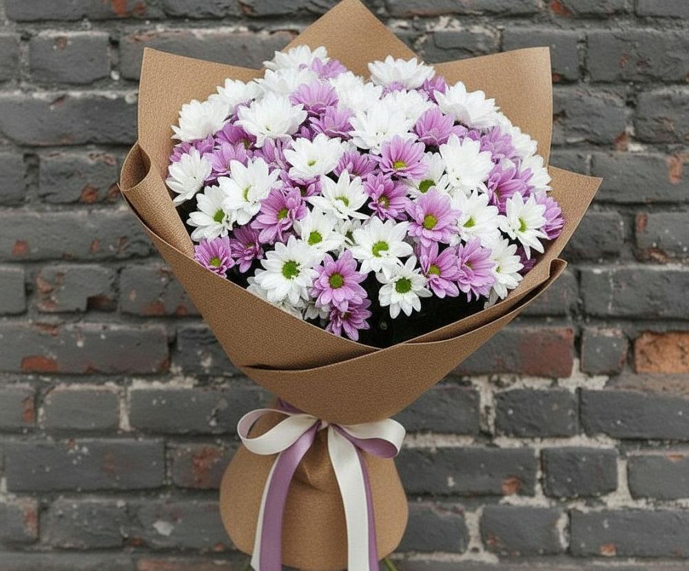 Букет цветов из: Хризантемы в Муромцево