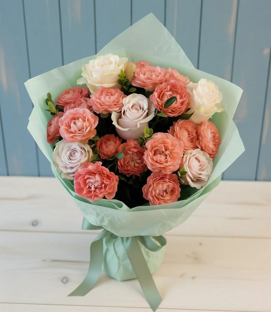 Букет цветов из: Розы в Муромцево