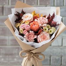 Букет цветов из:  Гвоздики, Хризантемы и Розы в Муромцево