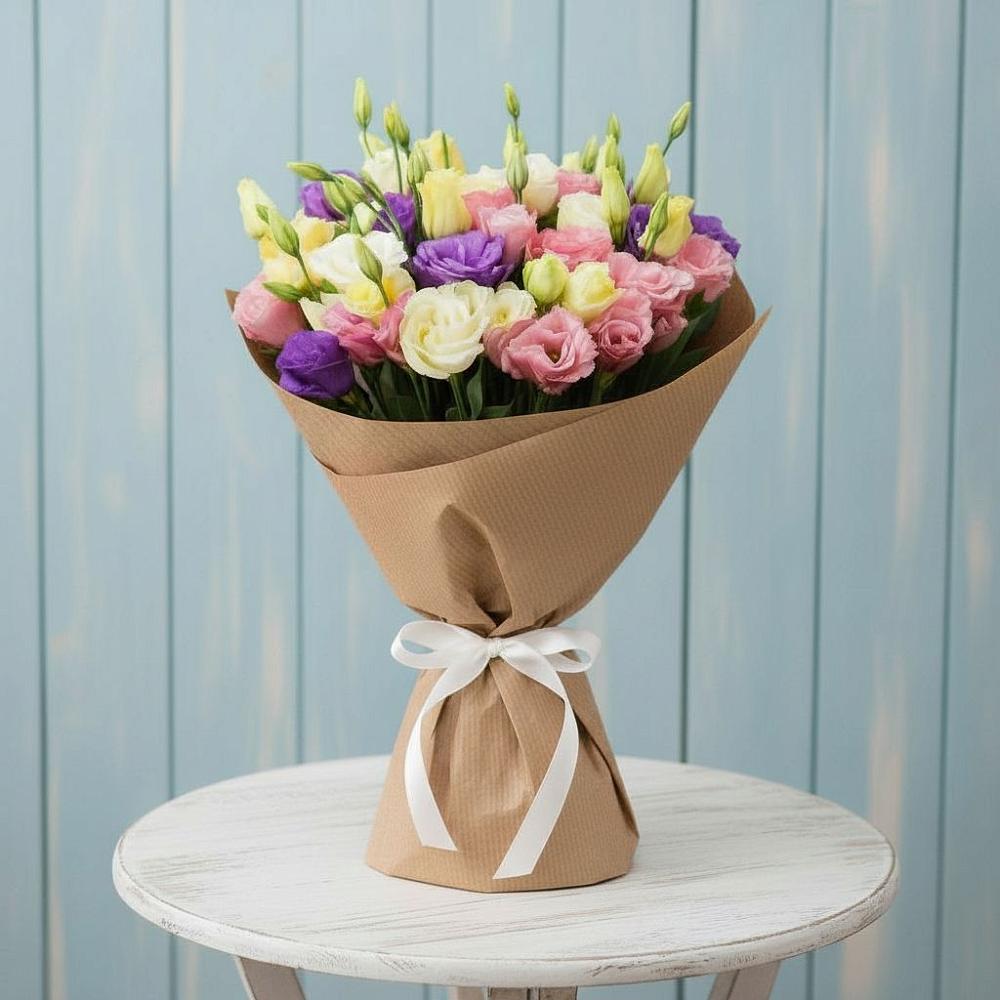 Букет цветов из: Лизиантусы в Муромцево