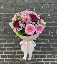 Букет цветов из:  Герберы и Хризантемы в Муромцево