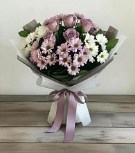 Букет цветов из:  Хризантемы и Розы в Муромцево