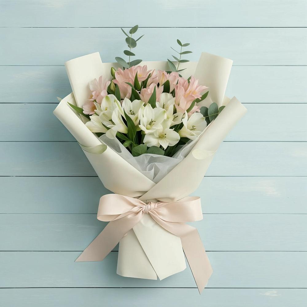 Букет цветов из: Альстромерии в Муромцево