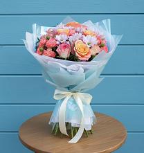 Букет цветов из:  Хризантемы и Розы в Муромцево