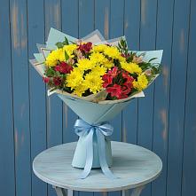 Букет цветов из:  Альстромерии и Хризантемы #REPLACE_PRED# Муромцево