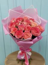 Букет 15 Розовых роз Равель #REPLACE_PRED# Муромцево