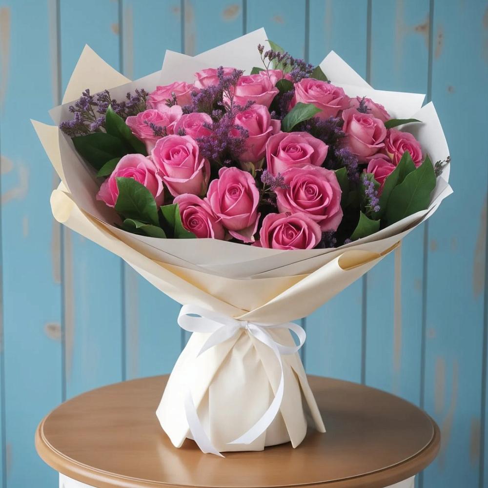 Букет цветов из: Розы в Муромцево