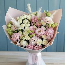 Букет цветов из:  Альстромерии и Розы #REPLACE_PRED# Муромцево